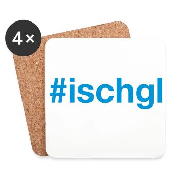 ISCHGL Austria Österreich - Untersetzer (4er-Set) - Weiß - Vorne