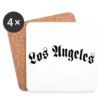 Los Angeles - Dessous de verre (lot de 4) - blanc - Devant