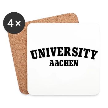 Universität Aachen - Untersetzer (4er-Set) - Weiß - Vorne