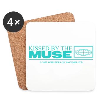 Inspired & Creative – Aesthetic Statement - Coasters (set of 4) - white - Front