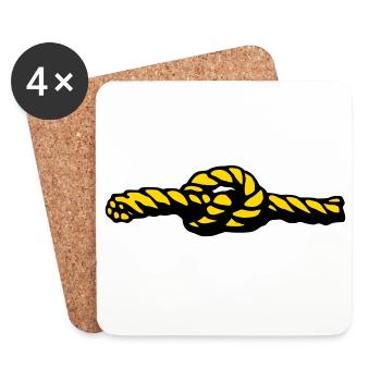 Node - Coasters (set of 4) - white - Front