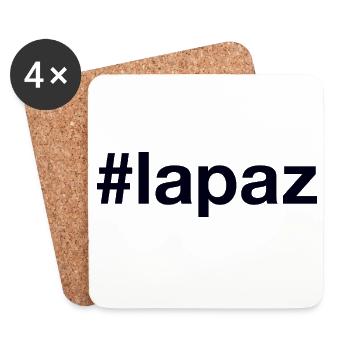 LA PAZ Hashtag Bolivia Bolivien - Untersetzer (4er-Set) - Weiß - Vorne