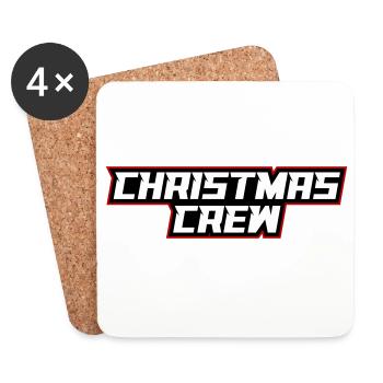 Équipage de Noël Weihnachten - Dessous de verre (lot de 4) - blanc - Devant