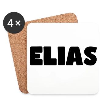 Elias Name - Coasters (set of 4) - white - Front