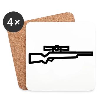 sniper - Coasters (set of 4) - white - Front
