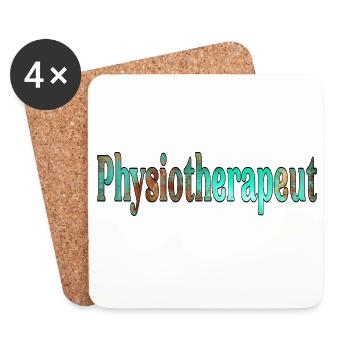Physiotherapie Physiotherapeut - Untersetzer (4er-Set) - Weiß - Vorne