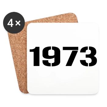 Vintage 1973 - Untersetzer (4er-Set) - Weiß - Vorne
