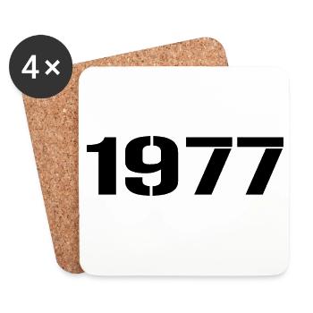 Vintage 1977 - Coasters (set of 4) - white - Front
