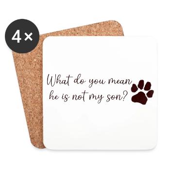 Dog Mom/Dad - Untersetzer (4er-Set) - Weiß - Vorne