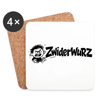 Zwiderwurz - Dessous de verre (lot de 4) - blanc - Devant