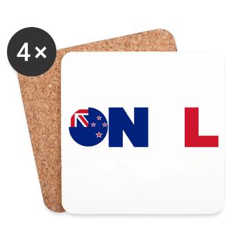 New_Zealand - Coasters (set of 4) - white - Front
