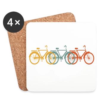 Bicycle Wheel - Coasters (set of 4) - white - Front