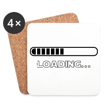 loading - Untersetzer (4er-Set) - Weiß - Vorne