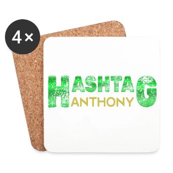 Hashtag Anthony Graffiti Style - Untersetzer (4er-Set) - Weiß - Vorne