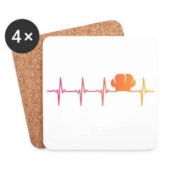 Chef Cuisine Sunset Heartbeat Chef - Untersetzer (4er-Set) - Weiß - Vorne