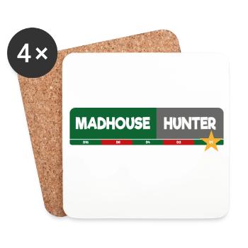 MadhouseHunter - Untersetzer (4er-Set) - Weiß - Vorne