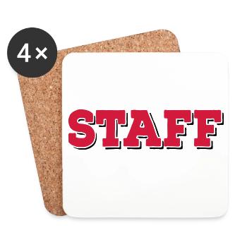 6254398 118120481 Staff - Coasters (set of 4) - white - Front