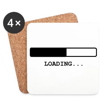 Loading ... - Coasters (set of 4) - white - Front