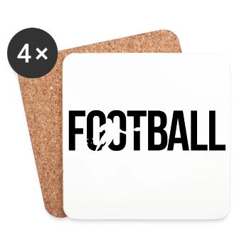 football américain - Dessous de verre (lot de 4) - blanc - Devant