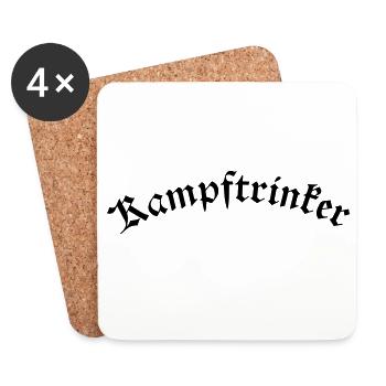 kampftrinker - Coasters (set of 4) - white - Front