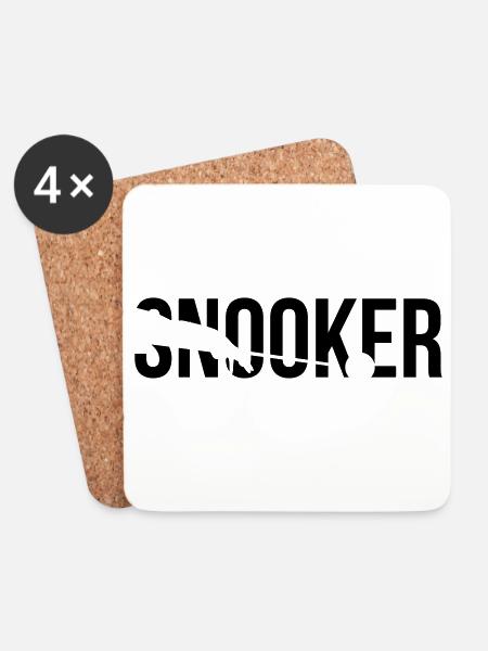 snooker - Coasters (set of 4) - white