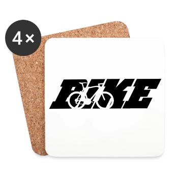 bike - Coasters (set of 4) - white - Front