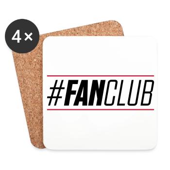 hashtag du fan club - Dessous de verre (lot de 4) - blanc - Devant