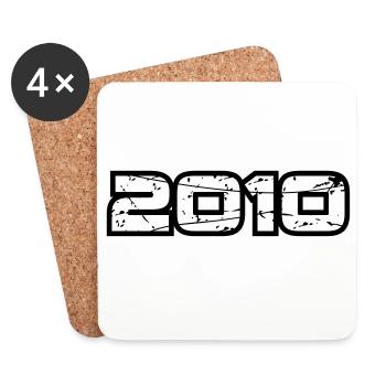 2010 - Coasters (set of 4) - white - Front