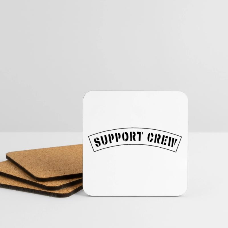 Support Crew Style Patch Untersetzer (4er-Set)