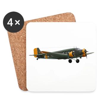 Ju 52 - Untersetzer (4er-Set) - Weiß - Vorne