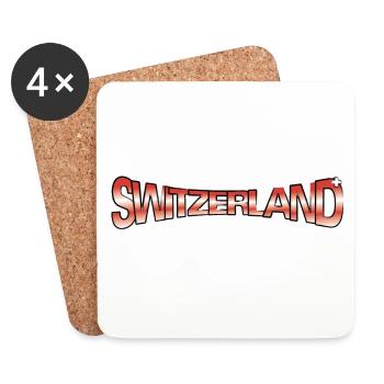 RÉCLAMATION DE LA SUISSE - Dessous de verre (lot de 4) - blanc - Devant