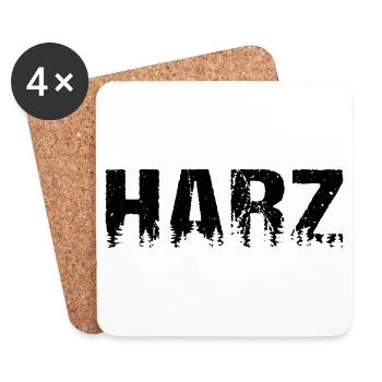 Harz Wald Natur - Untersetzer (4er-Set) - Weiß - Vorne
