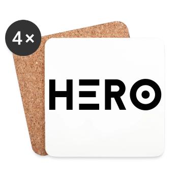 Hero - Held - Coasters (set of 4) - white - Front