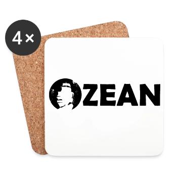schiff mond Symbol Ozean Wasser Meer See Kapitän - Untersetzer (4er-Set) - Weiß - Vorne