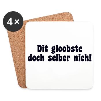 Berlin Saying Dialect Retro - Coasters (set of 4) - white - Front