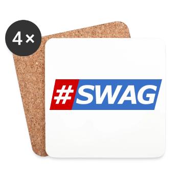 SWAG Bloc Couleurs Hashtag - Dessous de verre (lot de 4) - blanc - Devant