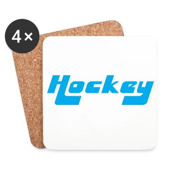 Hockey Hockey - Coasters (set of 4) - white - Front