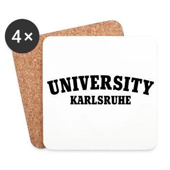 University of Karlsruhe - Coasters (set of 4) - white - Front