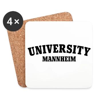 University of Mannheim - Coasters (set of 4) - white - Front