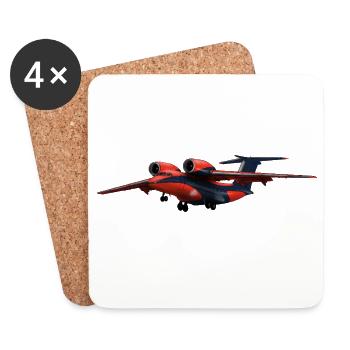 An-74 - Coasters (set of 4) - white - Front