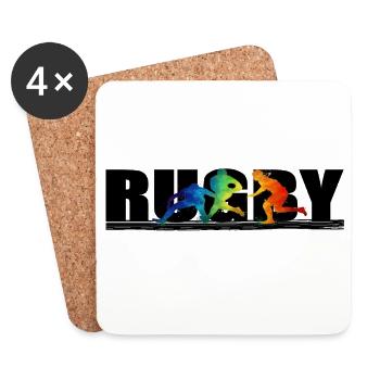 Rugby - Coasters (set of 4) - white - Front