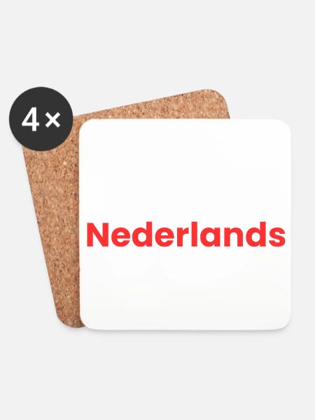 I love Dutch - Coasters (set of 4) - white