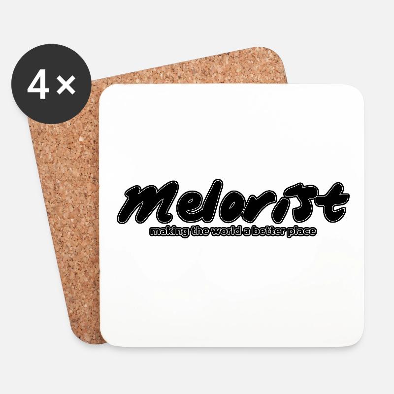 Melorist - Untersetzer (4er-Set) - Weiß