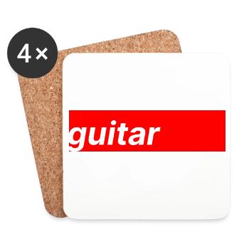 Guitar - Coasters (set of 4) - white - Front