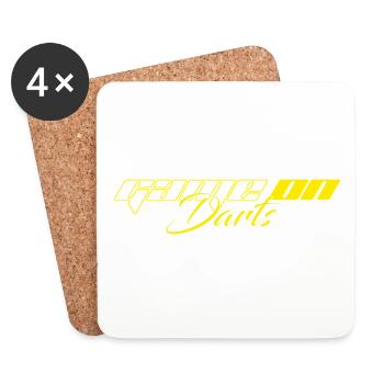 GAME ON DARTS - Coasters (set of 4) - white - Front