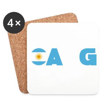 Argentina - Coasters (set of 4) - white - Front