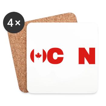 Canada - Coasters (set of 4) - white - Front