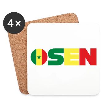 Senegal - Untersetzer (4er-Set) - Weiß - Vorne