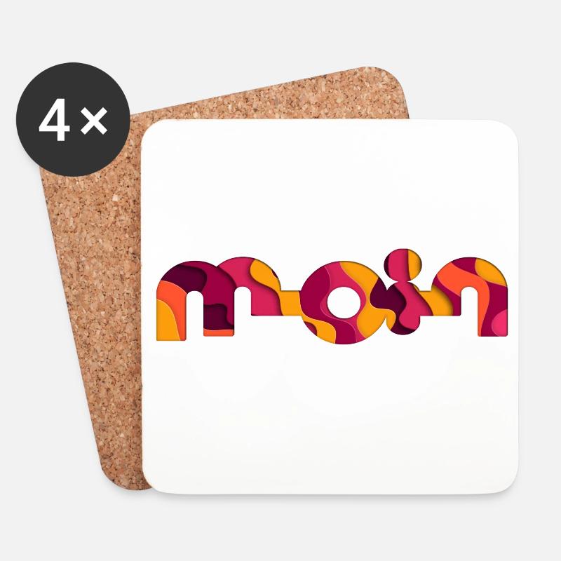 Moin - Untersetzer (4er-Set) - Weiß