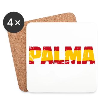 Palma Flag Spain - Coasters (set of 4) - white - Front